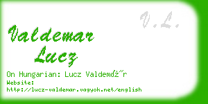 valdemar lucz business card